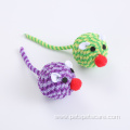 rubber band mouse plush cat ball with feather